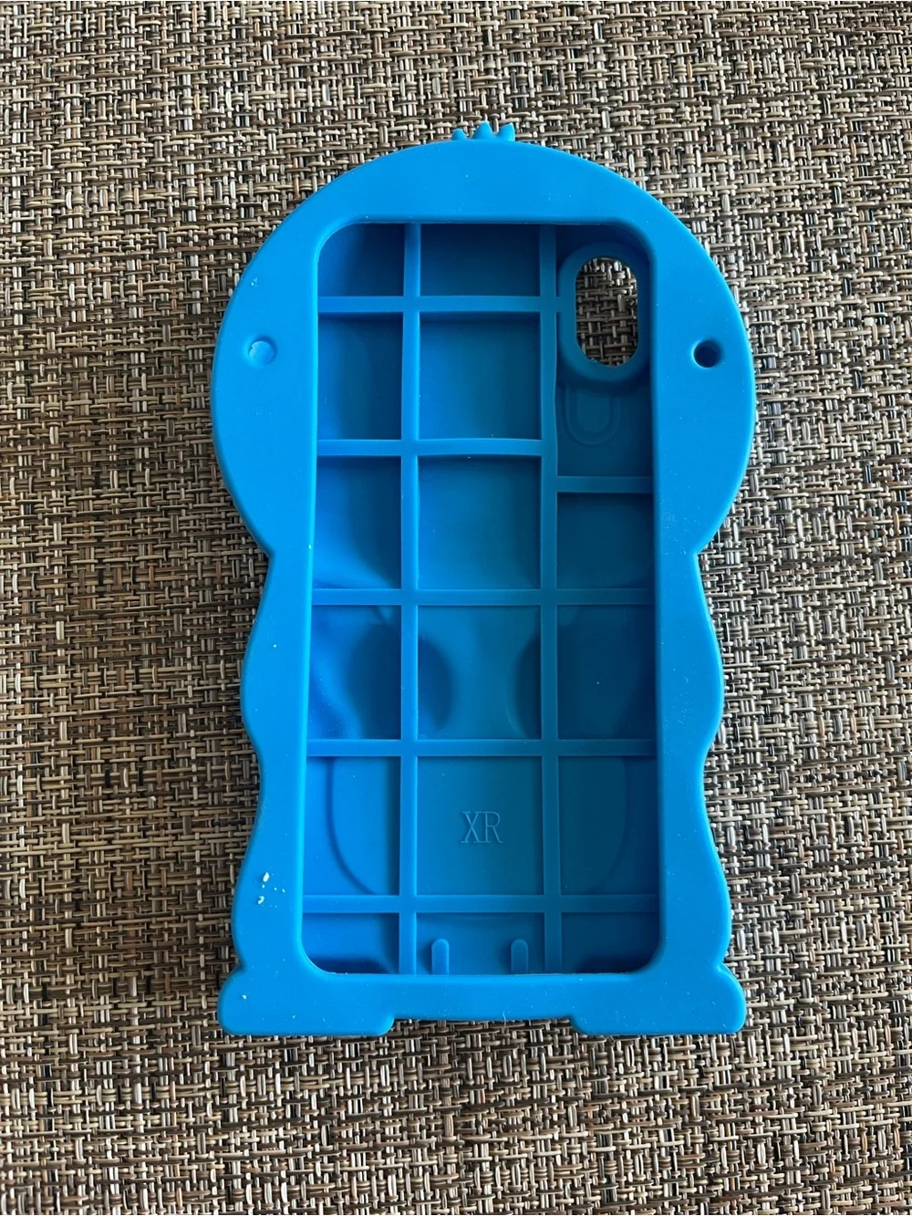 Cute Blue Stitch-Inspired Silicone Phone Case with Cream Belly